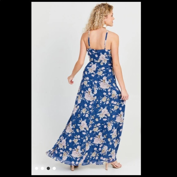 Altar’d State Calliope Maxi- Floral Halter Dress - Picture 3 of 5